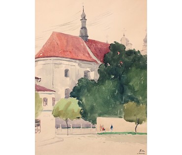 Бельский М.Л. Акварель, 1967 год. (артикул №641) - фото №3