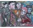 Акулов В.И. "Собрание", 2007 г. Смешанная техника письма. Размер 48х56 см с рамой и паспарту. (артикул №656) - фото №2