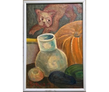 Акулов В.И. "Вид на дыню", 2010 г. Холст, масло. Размер 43х63 см с рамой. (артикул №659) - фото №1