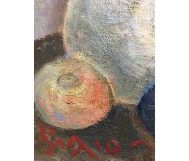Акулов В.И. "Вид на дыню", 2010 г. Холст, масло. Размер 43х63 см с рамой. (артикул №659) - фото №3