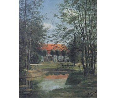 Картина "Усадьба". Германия, 1910 г. (артикул №663) - фото №2