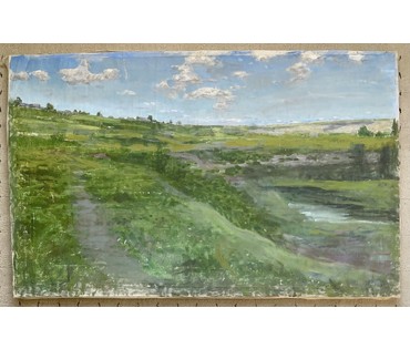 Азгур (Горелова) Галина Гавриловна "Земля белорусская". 1959 год (артикул №668) - фото №2