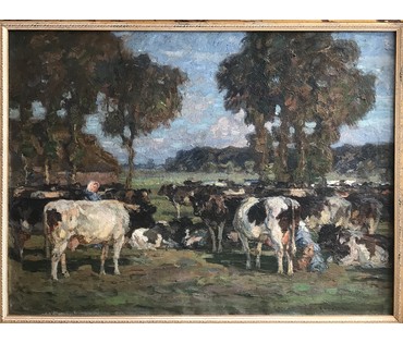 Ludecke-Cleve August. "Коровы", 1923 г. (артикул №733) - фото №2