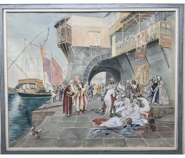 Pollak Julius. " Набор в гарем", 1893 г. (артикул №735) - фото №2
