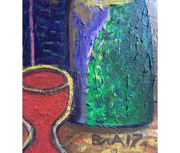 Акулов В.И. "Именины", 2017г. Холст, масло. Размер 50х70 см. (артикул №773) - фото №6