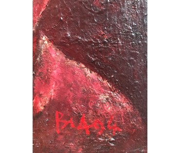 Акулов В.И. "Дароприносящая", 1994 г. Холст, масло. Размер 62х48 см. (артикул №774) - фото №3