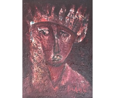 Акулов В.И. "Дароприносящая", 1994 г. Холст, масло. Размер 62х48 см. (артикул №774) - фото №5