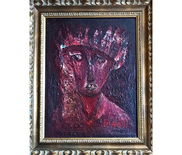 Акулов В.И. "Дароприносящая", 1994 г. Холст, масло. Размер 62х48 см. (артикул №774) - фото №8