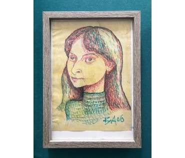 Акулов В.И. ”Иудейка”, 2006 г. Смешанная техника письма. Размер 23х32 см. (артикул №790) - фото №1