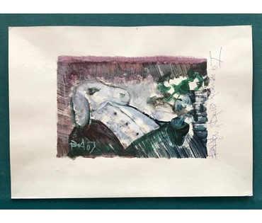 Акулов В.И. ”Бриз времени”, 2007 г. Смешанная техника письма, бумага. Размер 31х44 см. (артикул №793) - фото №2