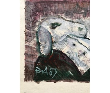 Акулов В.И. ”Бриз времени”, 2007 г. Смешанная техника письма, бумага. Размер 31х44 см. (артикул №793) - фото №3
