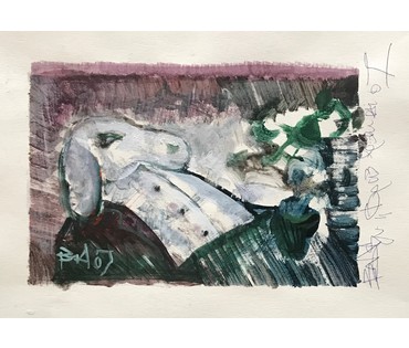 Акулов В.И. ”Бриз времени”, 2007 г. Смешанная техника письма, бумага. Размер 31х44 см. (артикул №793) - фото №5