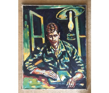 Кищенко А.М. "Юноша, читающий книгу", 1987 г. (артикул №807) - фото №1