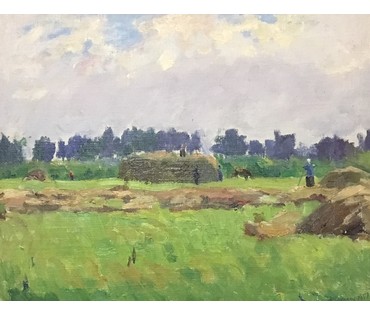 Дучиц Н.В. "Уборка сена", 1951 г. (артикул №811) - фото №2