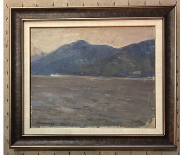 Крохалев П.С (Крохолев) Пейзаж. Холст, масло. Размер 36,5х47 см. С рамой 52х60 см. (артикул №829) - фото №1