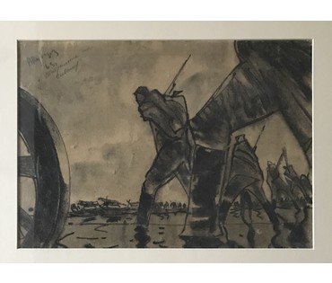 Кубарев В.Г. "Отступление по Сивашу", 1963 г. НЕТ В НАЛИЧИИ (артикул №878) - фото №3