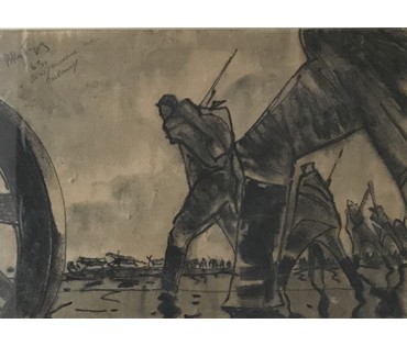 Кубарев В.Г. "Отступление по Сивашу", 1963 г. НЕТ В НАЛИЧИИ (артикул №878) - фото №4