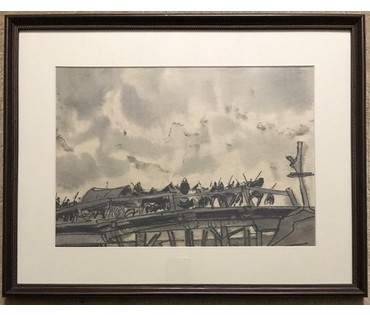 Кубарев В.Г. “Эскиз к кинофильму”, XX в. НЕТ В НАЛИЧИИ (артикул №880) - фото №3