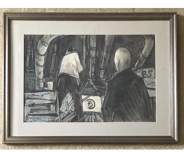 Кубарев В.Г. Эскиз "Стрельбище", 1963-1964 гг. НЕТ В НАЛИЧИИ (артикул №882) - фото №1