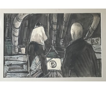 Кубарев В.Г. Эскиз "Стрельбище", 1963-1964 гг. НЕТ В НАЛИЧИИ (артикул №882) - фото №5