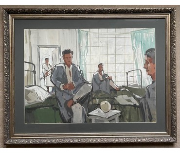 Кубарев В.Г. Бумага, акварель. Размер 78х100 см. с рамой и паспарту. (артикул №886) - фото №1