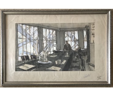Кубарев В.Г. Эскиз к фильму, XX в. НЕТ В НАЛИЧИИ (артикул №896) - фото №1