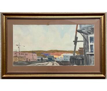 Кубарев В.Г. Бумага, акварель. Размер 54х86,5 см с рамой и паспарту. (артикул №898) - фото №1