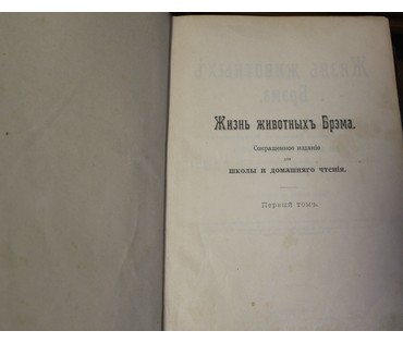 Брэмъ. Жизнь животных. Россия, до 1917 г. №7 НЕТ В НАЛИЧИИ