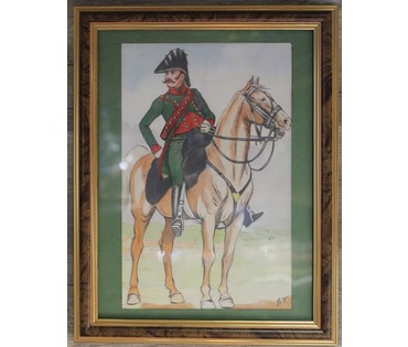 "Конвой Бонапарта. Офицер в полевой форме 1800 г.". Франция, 1920-30-е гг. (артикул №906) - фото №1