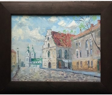 Михайлович В. "Минск. Ратушная площадь", 2014. НЕТ В НАЛИЧИИ (артикул №921) - фото №1