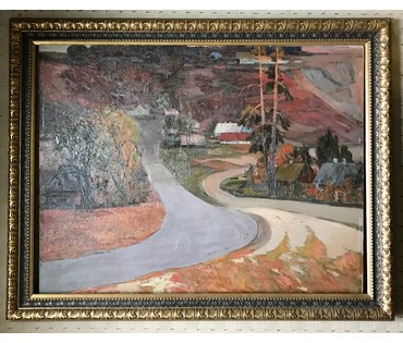 Плужник М.А. "Осень в Лососно", 1971 год (артикул №979) - фото №8