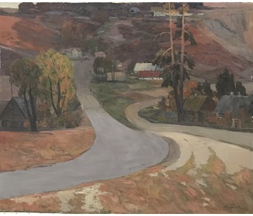 Плужник М.А. "Осень в Лососно", 1971 год (артикул №979) - фото №4