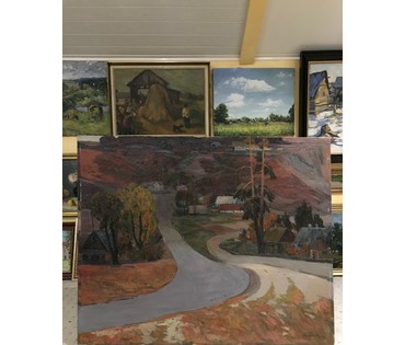 Плужник М.А. "Осень в Лососно", 1971 год (артикул №979) - фото №5