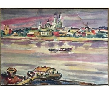 Звонков И.Г. Акварель. Размер 46х33 см. (артикул №997) - фото №1