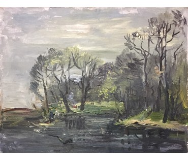 Юзвук В.С. "Окраина Минска", 1989 г. (артикул №1003) - фото №2