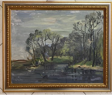 Юзвук В.С. "Окраина Минска", 1989 г. (артикул №1003) - фото №1