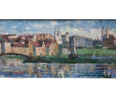 Михайлович В. "Минск. Троицкое предместье." 2016 г. НЕТ В НАЛИЧИИ (артикул №1009) - фото №2