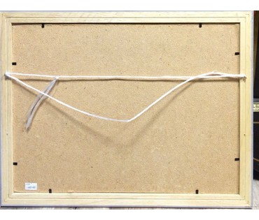 Макурин В.А "Река Рось", 1995 г. ДВП, масло. Размер 29,5х39,5 см. (артикул №1051) - фото №5