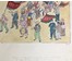 Китайская акварель «Народ провожает добровольцев...», 1951 г. (артикул №1065) - фото №4