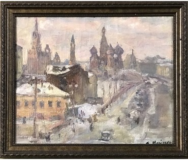 Майзельс Л.О. «Зимой. Москва», 1956 г. НЕТ В НАЛИЧИИ (артикул №1072) - фото №1