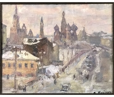 Майзельс Л.О. «Зимой. Москва», 1956 г. НЕТ В НАЛИЧИИ (артикул №1072) - фото №5