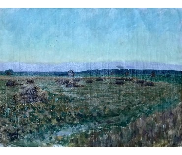 Азгур (Горелова) Г.Г. "Пора уборки урожая", 1954 г. (артикул №1084) - фото №4