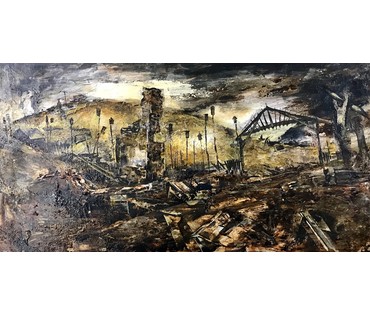 Игнатьев Е.А. Минск. Эскиз к кинофильму «Время выбрало нас», 1977 г. (артикул №1085) - фото №4