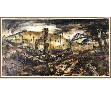 Игнатьев Е.А. Минск. Эскиз к кинофильму «Время выбрало нас», 1977 г. (артикул №1085) - фото №5