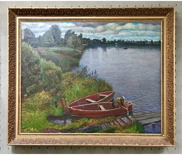Московских В.Н. (КАТАЛОЖНЫЙ) "Озеро Холомерское", 1985 г. (артикул №1089) - фото №1