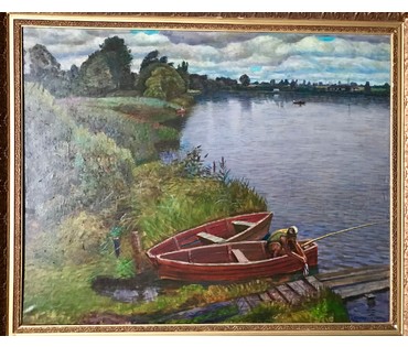 Московских В.Н. (КАТАЛОЖНЫЙ) "Озеро Холомерское", 1985 г. (артикул №1089) - фото №2