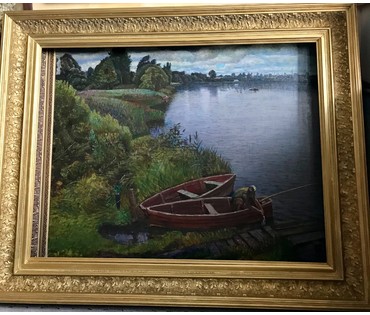 Московских В.Н. (КАТАЛОЖНЫЙ) "Озеро Холомерское", 1985 г. (артикул №1089) - фото №9