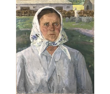 Шиукашвили О.Г. "Портрет доярки Станкевич", 1974 г. НЕТ В НАЛИЧИИ (артикул №1120) - фото №2