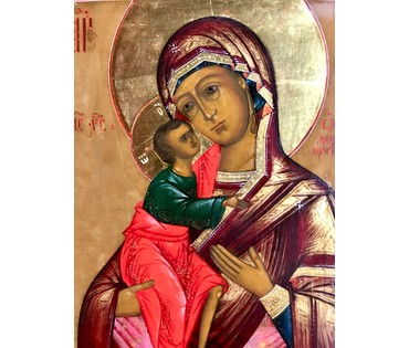 Фёдоровская Пресвятая Богородица, 19 век. Старообрядцы Подмосковья. (артикул №208) - фото №6