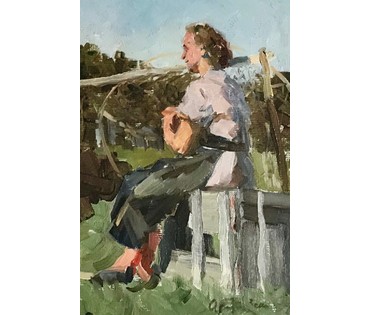 Козловский А.С. Картина, 1958 г. (артикул №1128) - фото №2